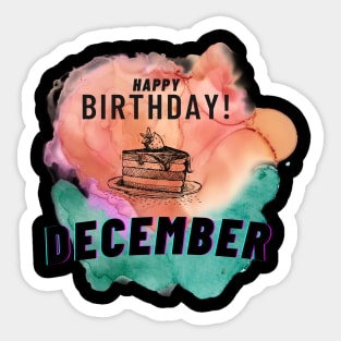 Birthday December #12 Sticker